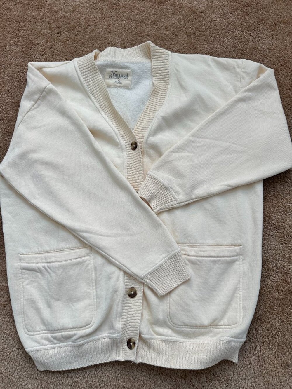 Button up Sweatshirt Cardigan